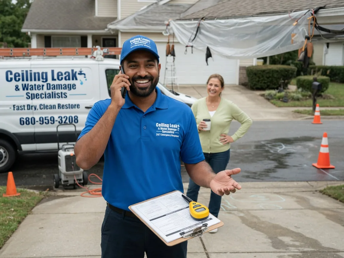 Ceiling Leak Cleanup Durango, IA FAQs